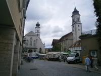 Lindau, Markt mit Stadtpfarrkirche 
