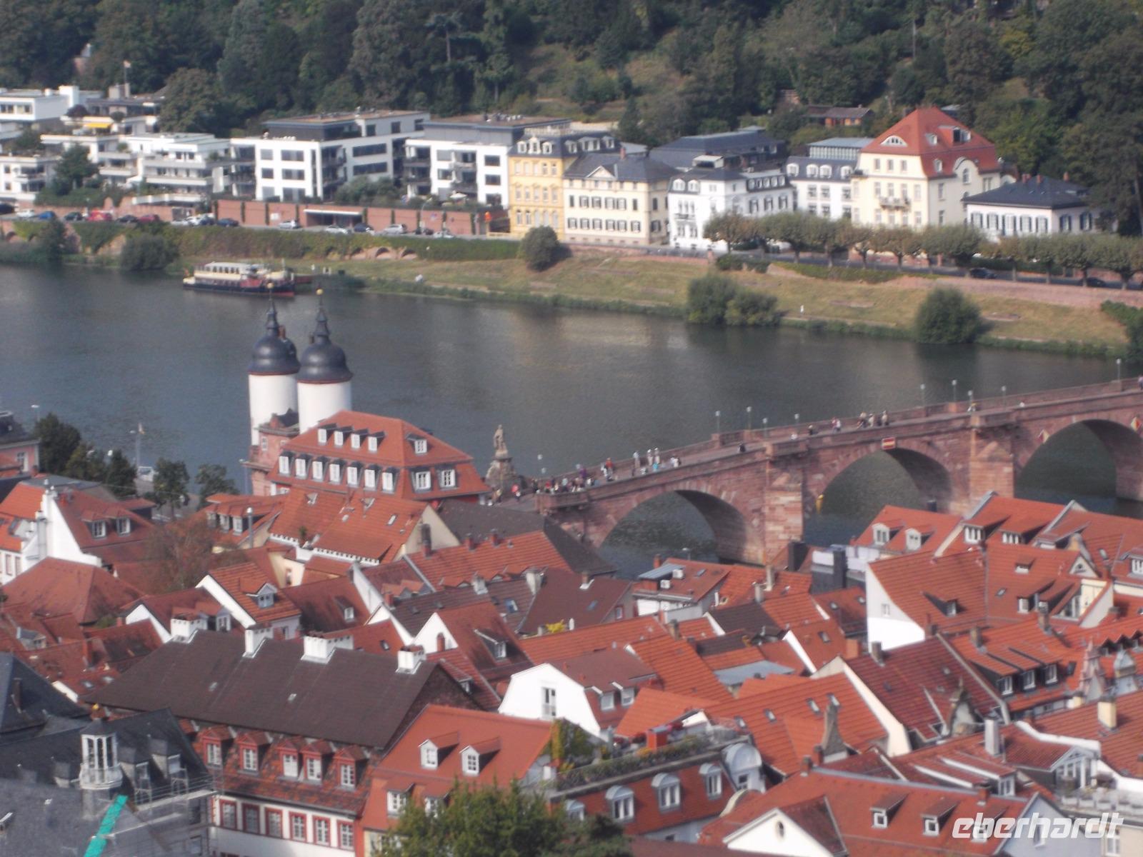 Blick auf die alte Heidelberger Brücke