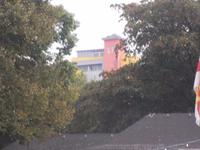 Weiland-Hotel in Lahnstein vom Rheinschiff aus