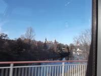 Merseburg, Dom und Schloss vom Bus aus