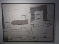 reekonstruierter Grundriss beider Kirchen und der Gebäude des Klosters Memleben