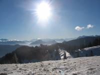 Kampenwand Richtung Süden, Berchtesgadener Alpen, Kitzbüheler Alpen