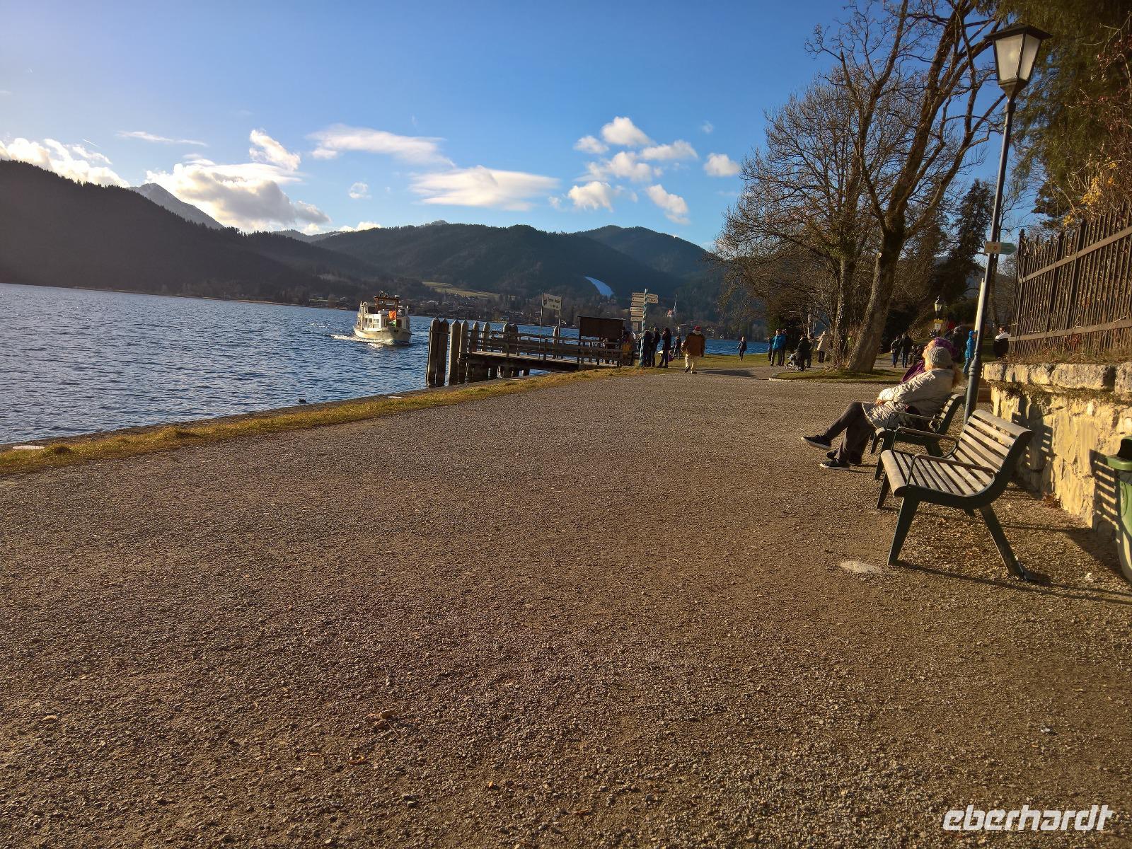 Sonne über dem Tegernsee.