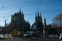 Auf dem Domplatz in Erfurt