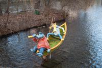 Neujahr 2017 - Spaziergang durch die Erfurter Altstadt - Kapitän Blaubär - Vertreter des Kinderkanals