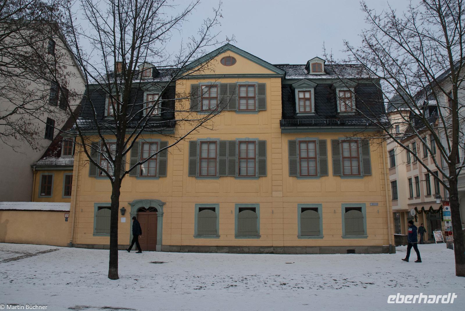 Weimar - Schillerstraße mit Schillerhaus