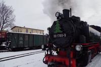 Mit dem Lößnitzdackel - der Schmalspurbahn im Lößnitzgrund - fuhren wir in Richtung Moritzburg