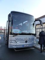 Unser Bus beim ersten Stopp ...