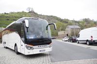 Am Weingut Schloss Wackerbarth in Radebeul