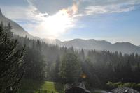 Blick von der Raffner Alm - es klart wieder auf! 