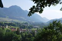 Blick von der Brandler Alm auf Ruhpolding