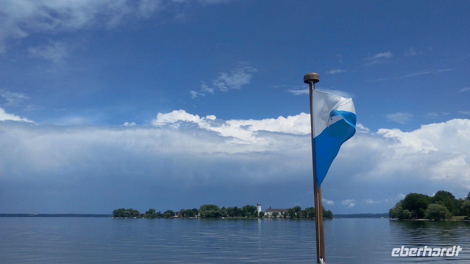 Chiemsee, Blick auf die Fraueninsel