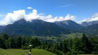Alpengasthof Hochsenzer,Obersalzberg, Blick in die Berge