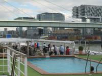 A-ROSA vor den Kranhäusern