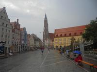Altstadtstraße in Landshut - vor dem Hochzeitszug