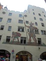 Goliath-Darstellung in der Regensburger Altstadt