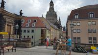 Spaziergang auf der Brühlschen Terrasse Dresden