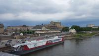 Blick von der Augustusbrücke zur Semperoper