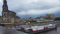 Blick von der Augustusbrücke zur Semperoper