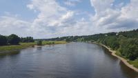 Blick auf die Elbe vom Blauen Wunder