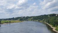 Blick auf die Elbe vom Blauen Wunder