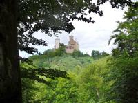 Wartburg-Blick bei der Wanderung auf dem Holzweg