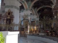 Innenansicht mit Spätbarock bis hin zum Rokokostil.