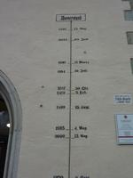 Hochwassermarken der Donau