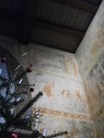 Besuch in Fraurombach: berühmte Wandmalerei in der Dorfkirche