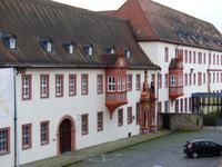Fulda, Dombezirk, Blick zum Bischofspalast