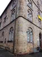 Alsfeld, altes Weinhaus mit Pranger-Ecke