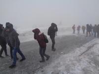 Arktische Witterung auf dem Brocken