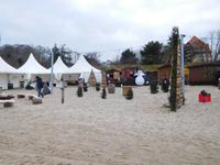Winterdorf am Strand