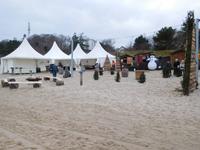 Winterdorf am Strand