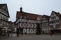 Fahrt durch das Ländle - Marktplatz von Bad Urach