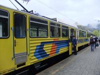 Wir steigen ein in die Wendelsteinbahn