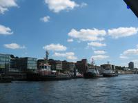 Blick auf die Lotsenschiffe