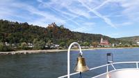 wir sind an Deck auf dem Rhein