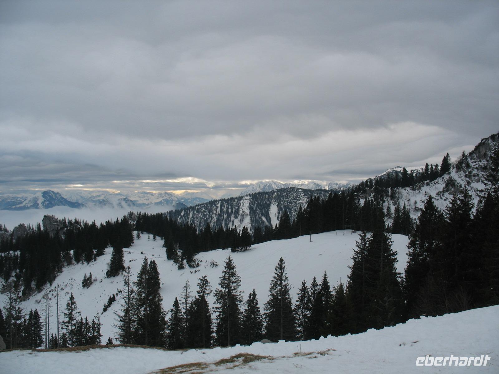 Kampenwand, Ausblick auf die Alpen