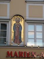 Rosenheim, Detail einer Häuserfassade