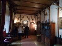 Jagdtrophäen im Eingangsbereich.