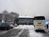 am Gasthaus Eck im Bayerischen Wald machen wir Pause für Glühwein und Stollen