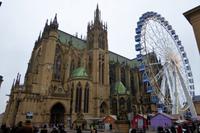 Metz, Kathedrale mit Weihnachtsmarkt, Place, d´Armes