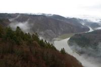 Blick auf die Saar an der Saarschleife 