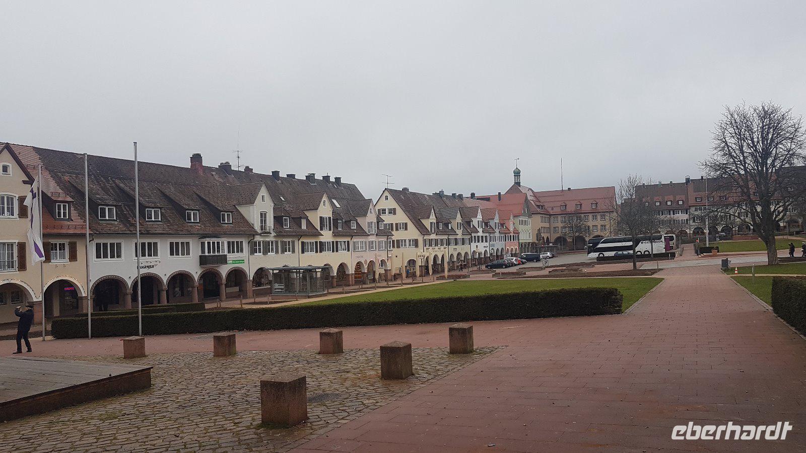 Marktplatz mit Arcaden in Freudenstadt
