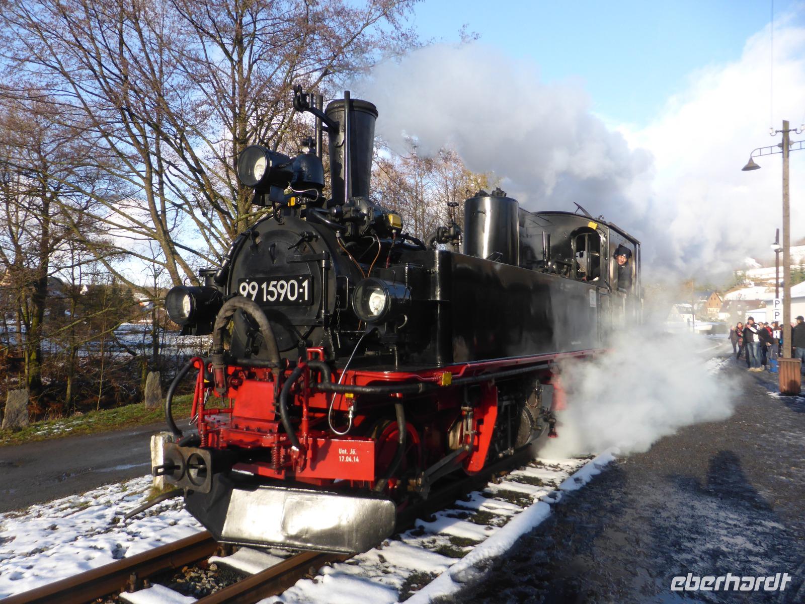 Dampflokomotive im wahrsten Sinne des Wortes.