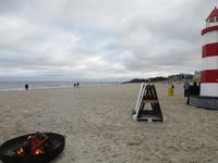 Feuerstelle am Strand