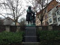 Bachdenkmal vor dem Bachhaus in Eisenach