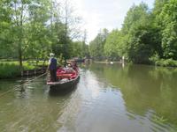 Spreewald-Kahn auf der Hauptspree in Leipe