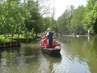 Spreewald-Kahn auf der Hauptspree in Leipe